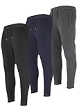 Sweatpants for Men - Active Fleece Athlete Joggers - 3 Pack