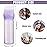 Pimoys Root Comb Applicator Bottle 6 Ounce, Oil Applicator for Hair Dye, Hair Oiling Bottle Brush with Graduated Scale, Purple