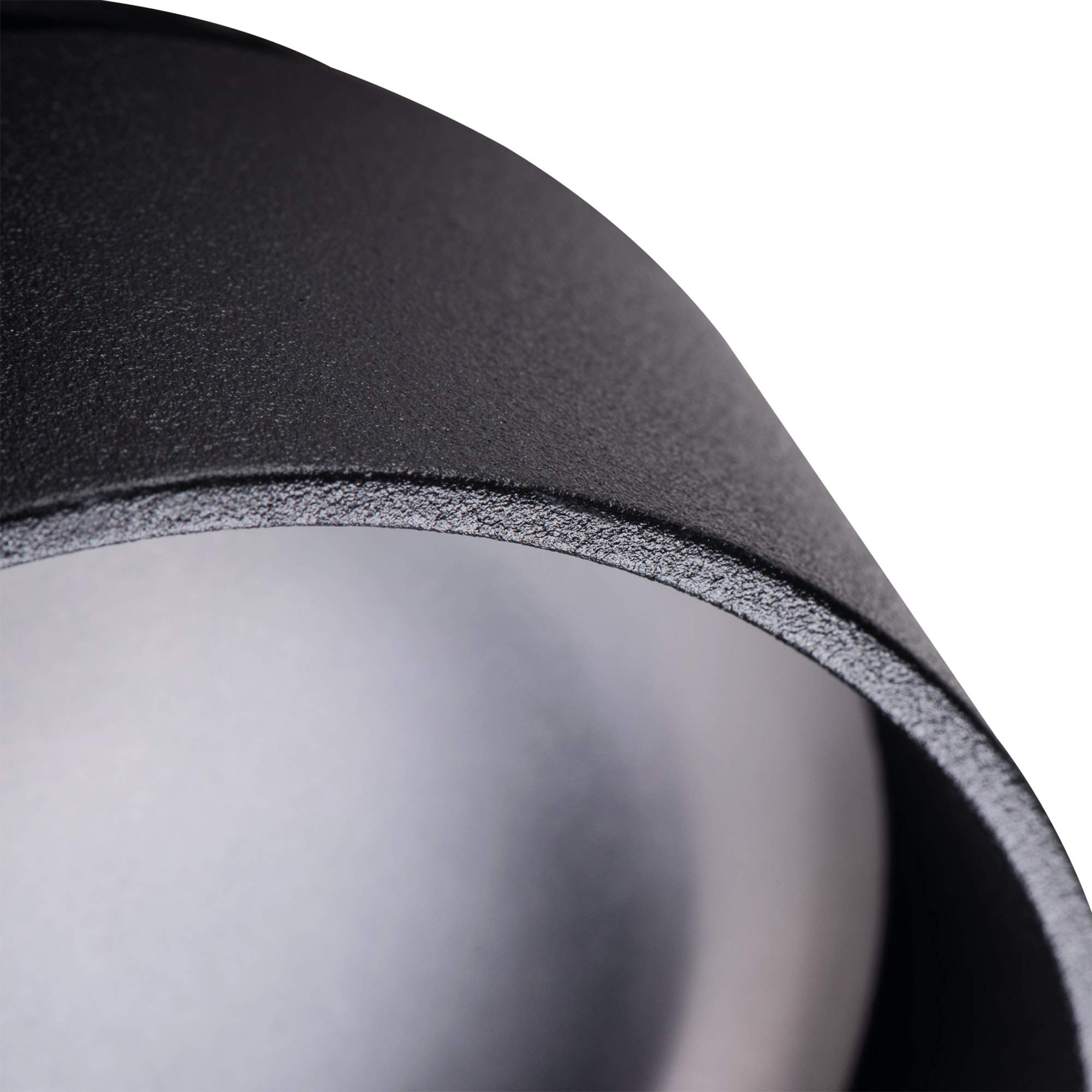 SSC-LUXon Sudara Einbauspot 4 Stück schwarz indirekt | Vier Design-Deckenspots schwarz mit indirektem Up-Down-Licht - für Flur & Wohnzimmer, GU10 oder LED-Modul (ohne Leuchtmittel)