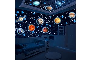 Glow In The Dark Stars and Planets For Ceiling - 534pcs Solar System Stickers