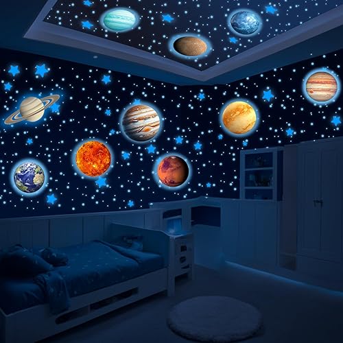 LUMOSX Glow in the Dark Stars and Planets - 534