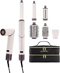 Sèche-cheveux Brosse Sécheuse, Outils de cheveux pour styling, Sèche cheveux Brosse, Air Curler Multi Styler cheveux outil, Plasma IONs technologie de sèche-cheveux Styler (6-IN-1)
