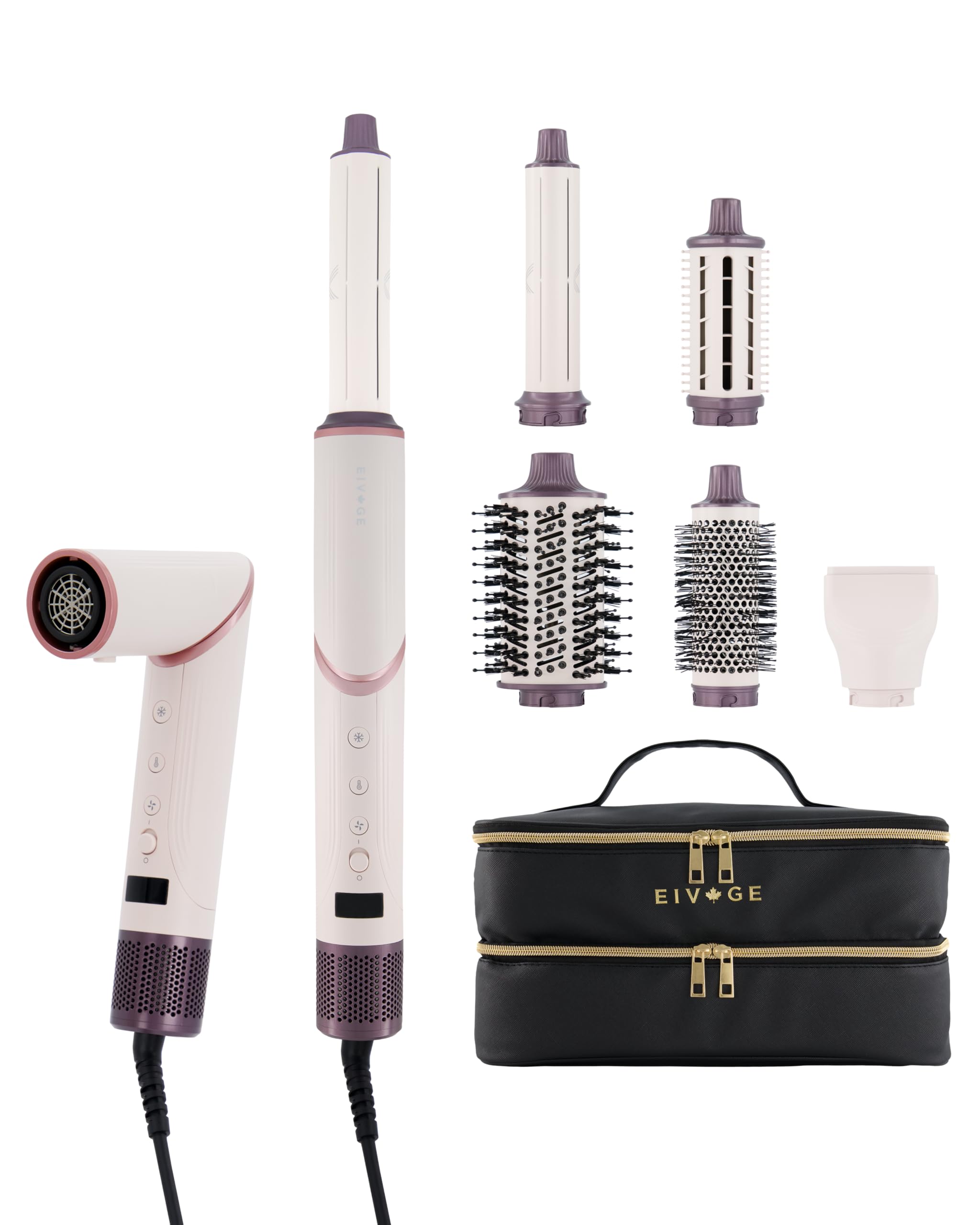 Hair Dryer Brush Blow Dryer, Hair Tools for Styling, Brush Hair Dryer, Air Curler Multi Styler Hair Tool, Plasma IONs Technology Hair Dryer Styler (6-in-1)