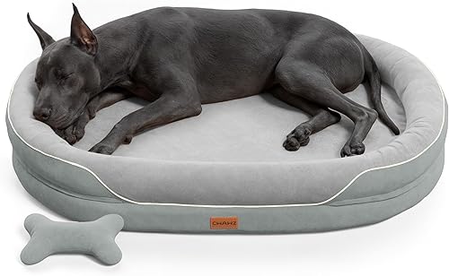 Miniatura 13 de Cama ortopédica XL para perro, cama extragrande para perros, sofá para perros de gran tamaño con refuerzos envolventes completos, cama refrescante