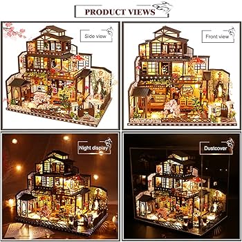 Amazon | YUZHEN DIY ミニチュア ドールハウス キット 家具とLED
