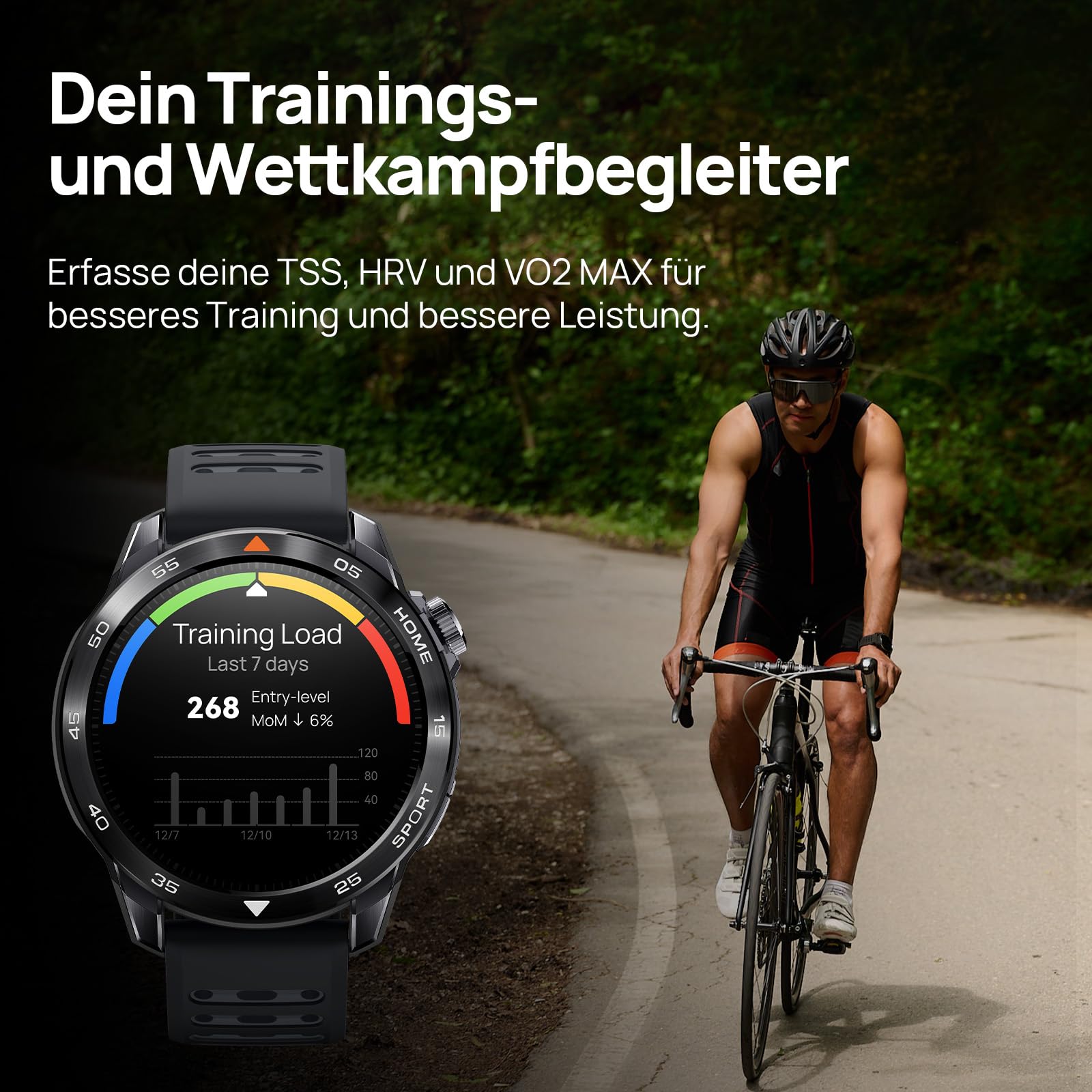 Mibro GS Pro2 GPS Smartwatch Herren, 20 Tage Akku, Coach-Laufplan | 1,43"AMOLED, Robustes Zifferblatt Edelstahl, Bluetooth-Anruf, 20 Tage Akku, 5ATM Wasserdicht, Padel, Läuft(Dunkelgrau)