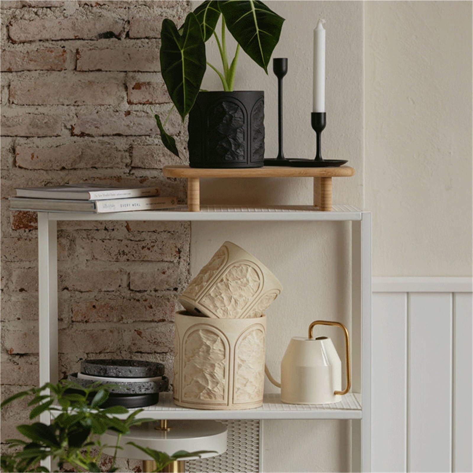 Doniczka Nordyckie, minimalistyczne donice ceramiczne: wyjątkowe i kreatywne wazony zaprojektowane do salonu Doniczki(Biały,Mały)