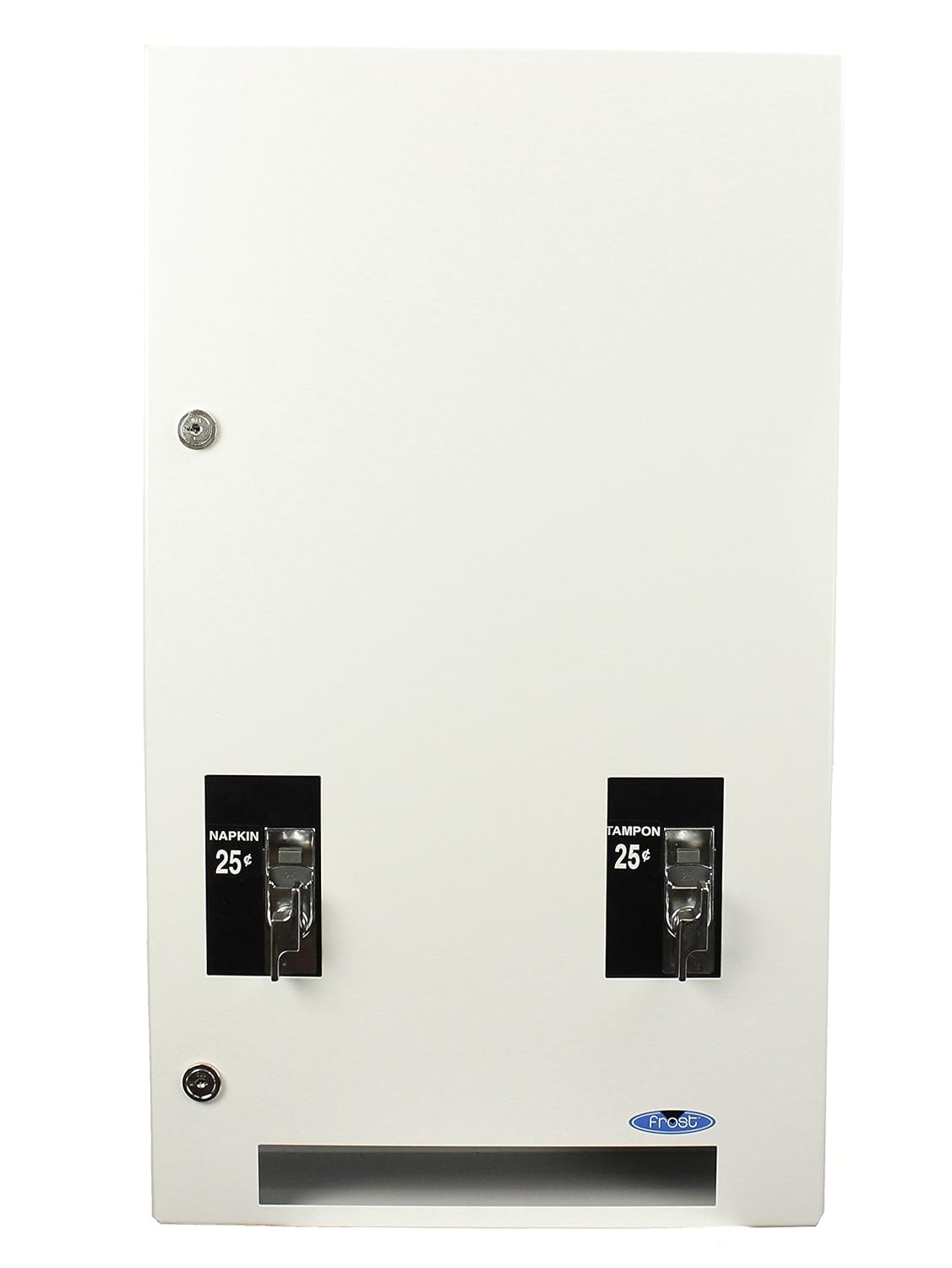 Frost 608-1-0.25 Feminine Napkin and Tampon Vendor, 14.9" L x 25.4" H x 5.75" D, White: Napkin Holders: Industrial & Scientific