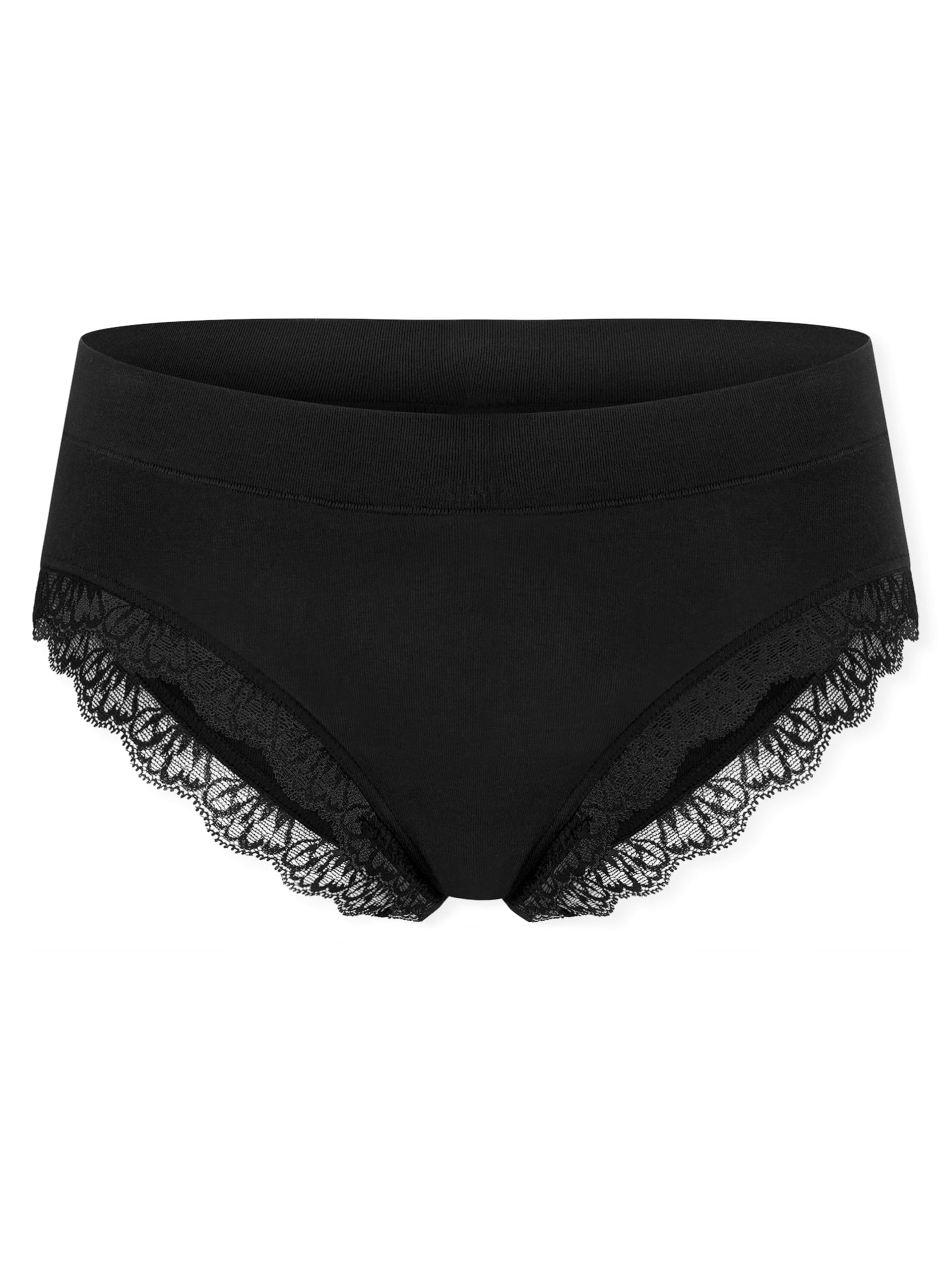 Schiesser Damen Brazilian Slip mit Spitze - Unique Cotton