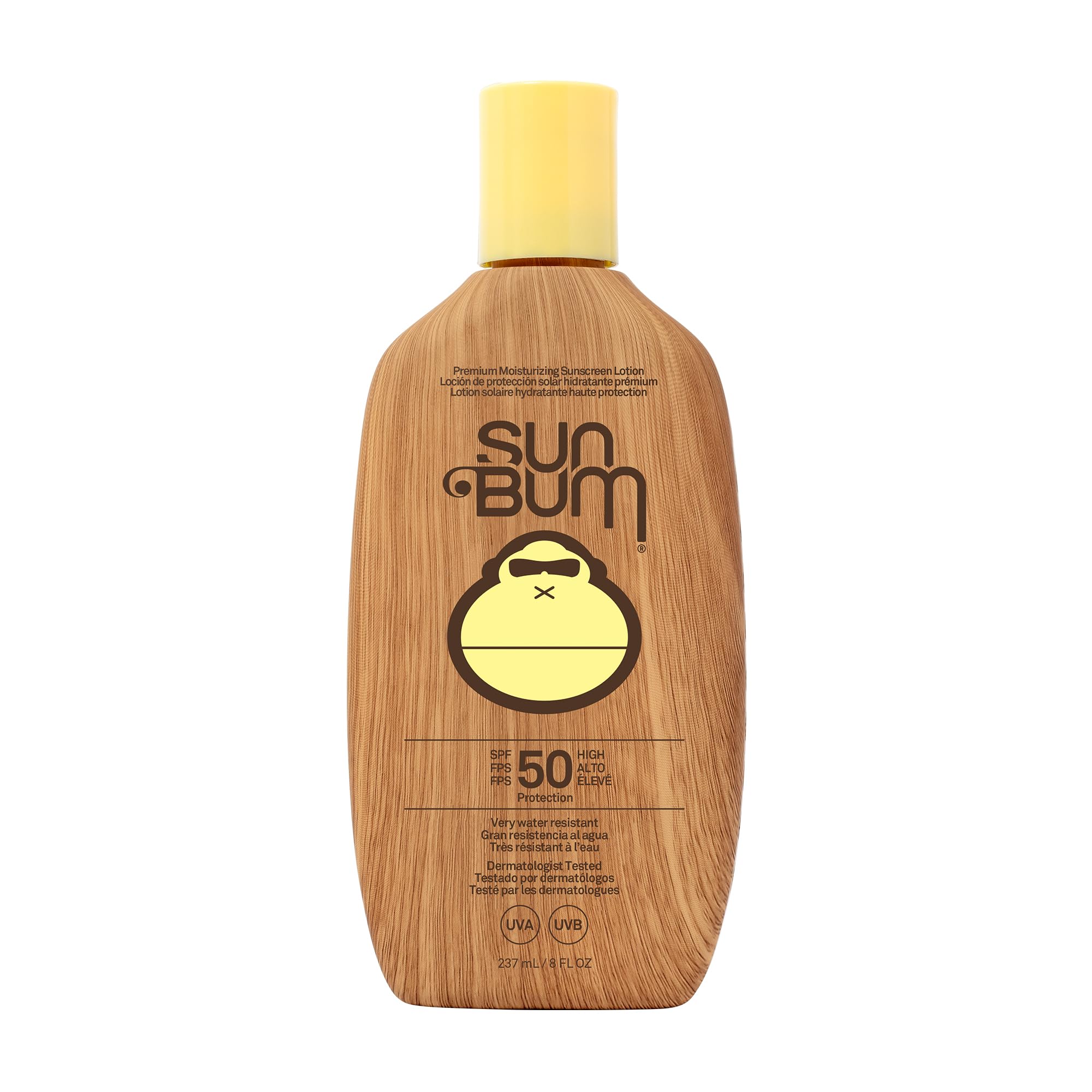 SUN BUMOriginal SPF 50 Sun Cream Lotion, Moisturizing Sunscreen with Vitamin E, Vegan and Reef Friendly, Broad Spectrum UVA/UVB Protection, 237ml