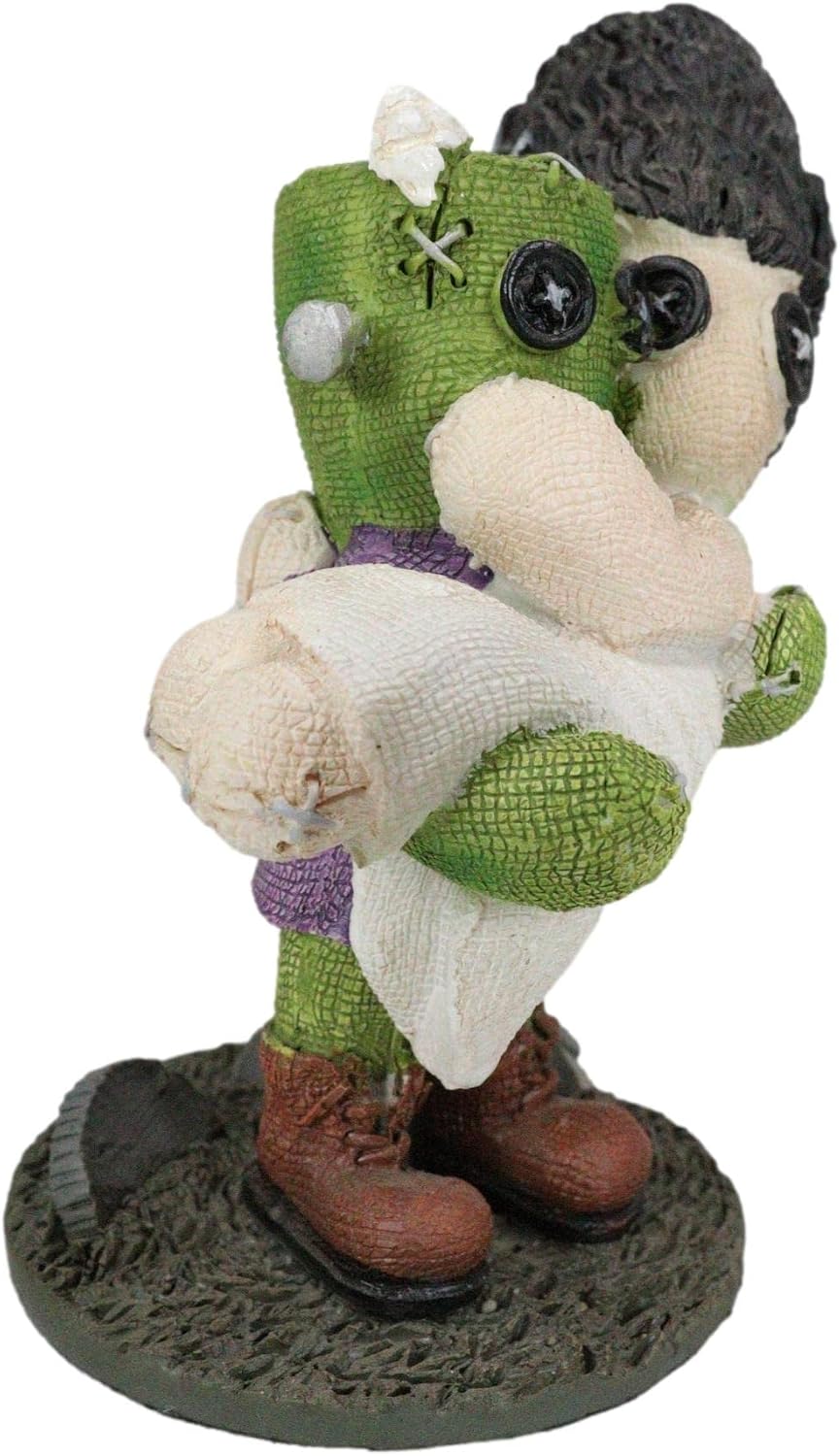 Ebros Day of The Dead Pinheadz Monster with Voodoo Stitches Figurine Halloween Collectible Statue Fantasy Mythical Beings Undead Apocalypse Horror Icon (Wedding Night Frankenstein and Bride)