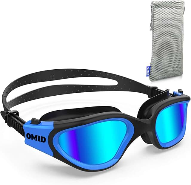 Swim Goggles, OMID Comfortable Polarized Anti-Fog Swimming Goggles for Adult