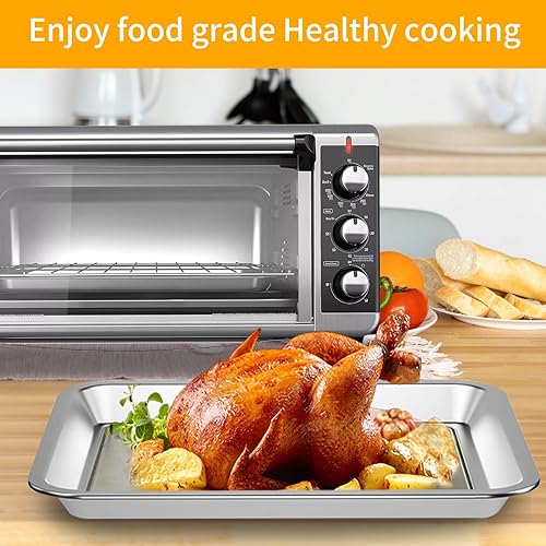 Miniatura 7 de Bandeja de repuesto para horno tostador de convección para BLACK DECKER 8 rebanadas extra ancho horno tostador de convección, 14.6 x 8.8 pulgadas de