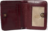 Vista 3 de HOBO Max Mini billetera plegable para mujer, construcción de cuero con cierre a presión, hermosa y funcional cartera para mujer, Mosaico Serpiente