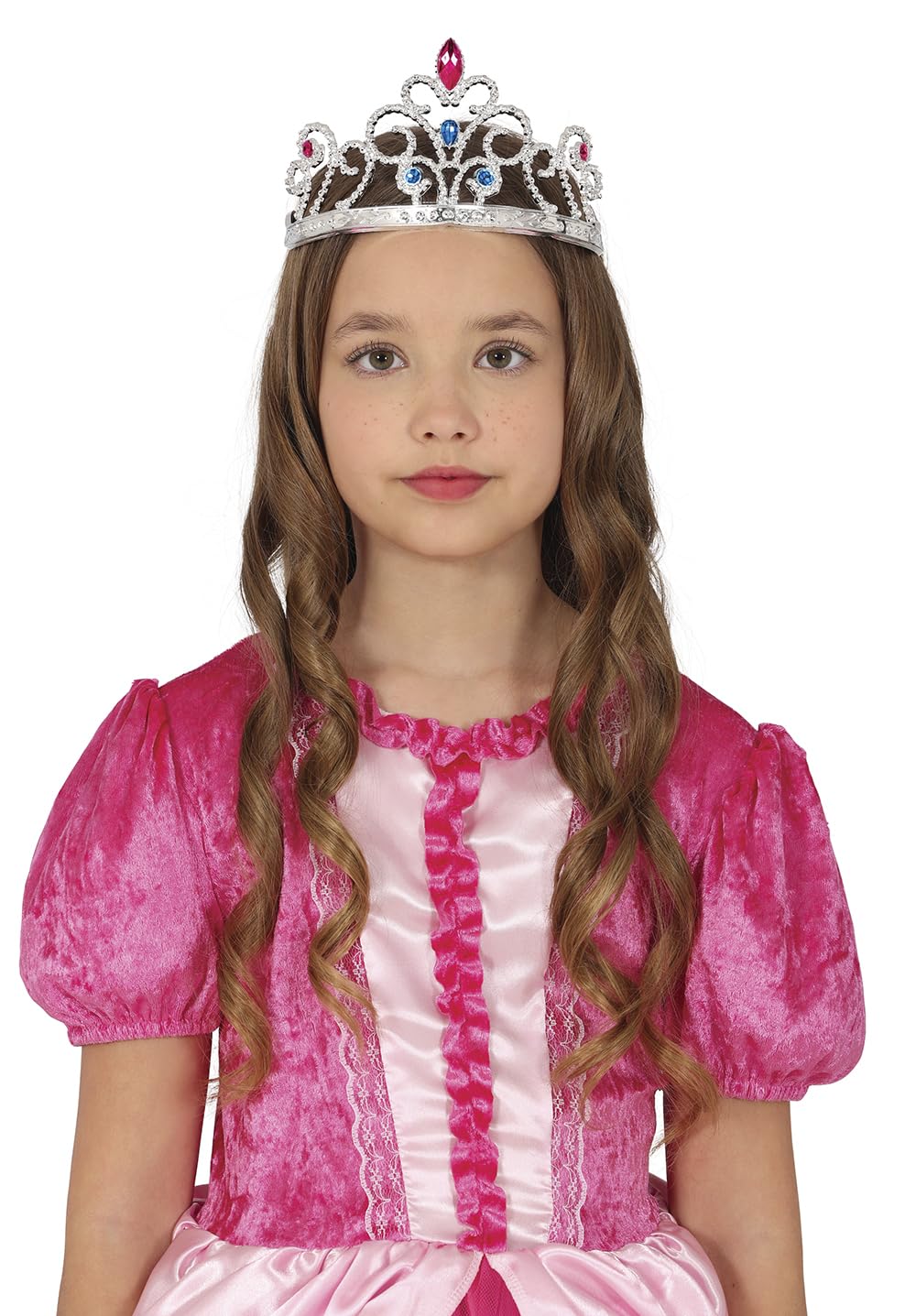 FIESTAS GUIRCA SILVER HEADBAND WITH STONES, CHILDREN