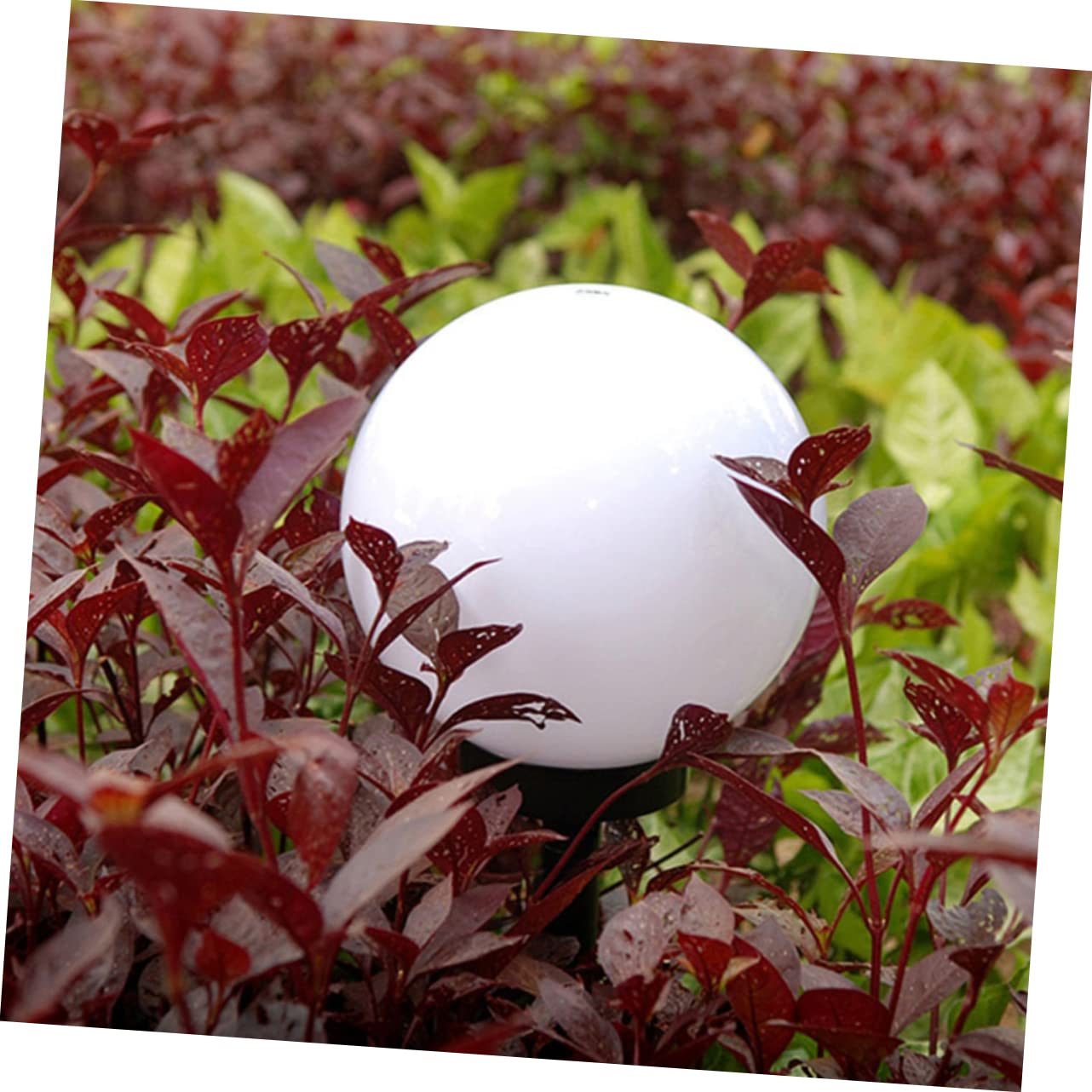 Holibanna 4Pezzi Solare da Giardino Forma Sfera Bianca Illuminazione Esterna per Giardino e Patios LED Ricaricabili con Solare Impermeabili e Automatiche per Uso