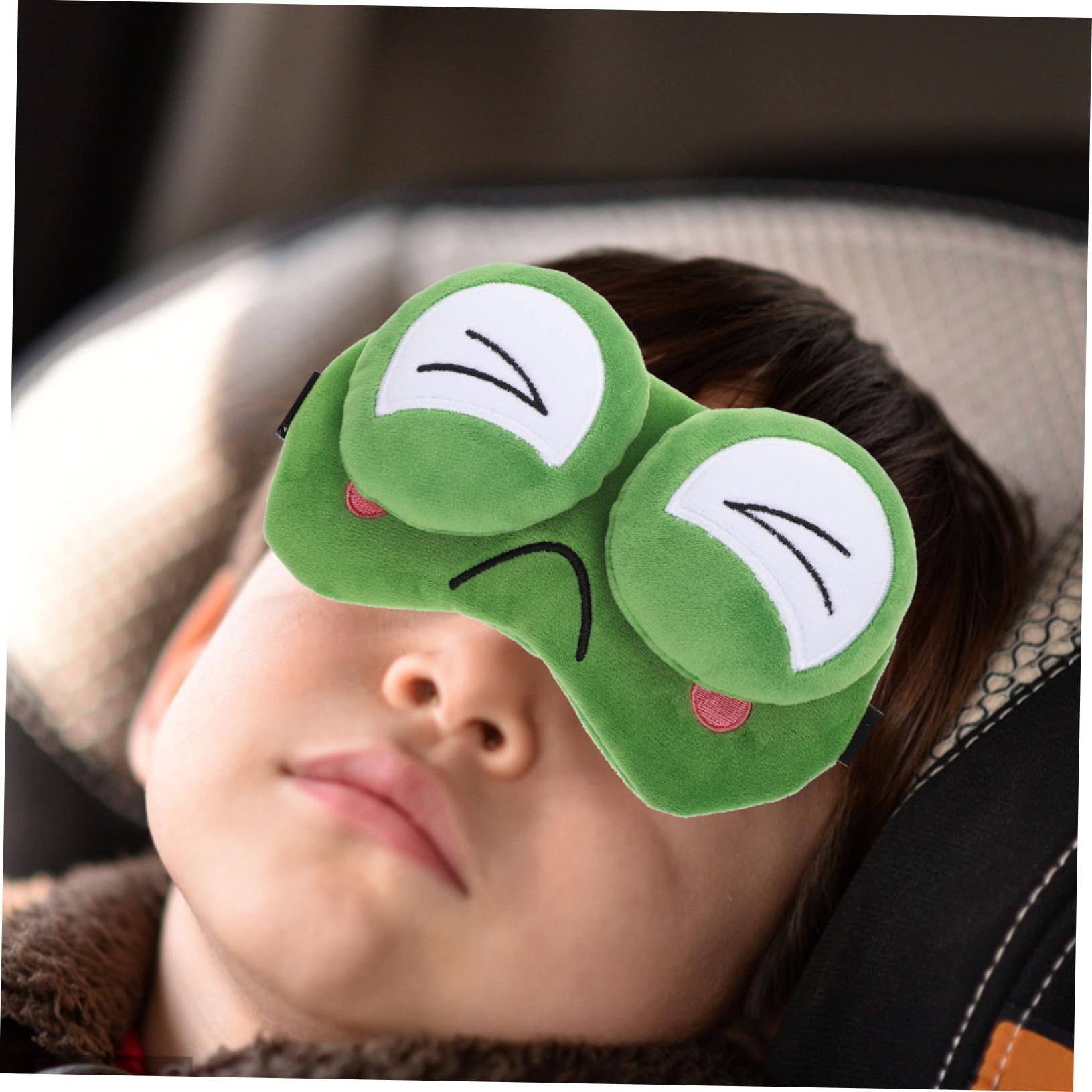 GLEAVI 3 Stk Schlafmaske Frosch Kostüm Süßer Schlaf Abdeckung Für Blinde Augen Nickerchen Augenabdeckung Schlafabdeckung Auf Den Augen Nacht Auge Schlafen Samt Kissenbezug Kind