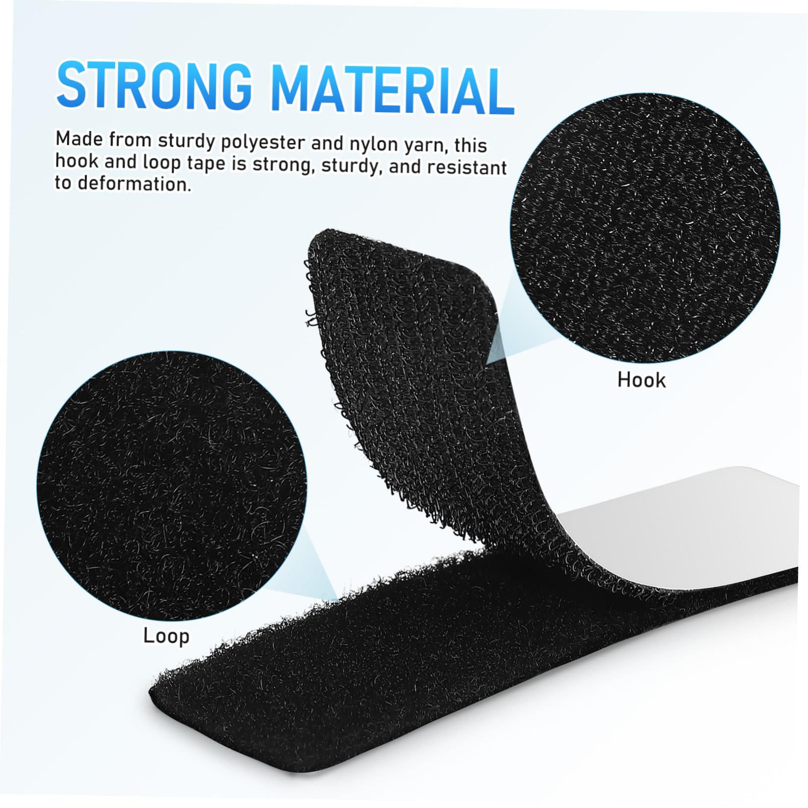 Angoily Tiras Para Colgar En La Pared Cinta Autoadhesiva Lazo Extraíble Sin Clavos Para Colgar Cuadros Sujetar Daños Gancho Para Manualidades Cinta Azul Para 48 piezas x 4