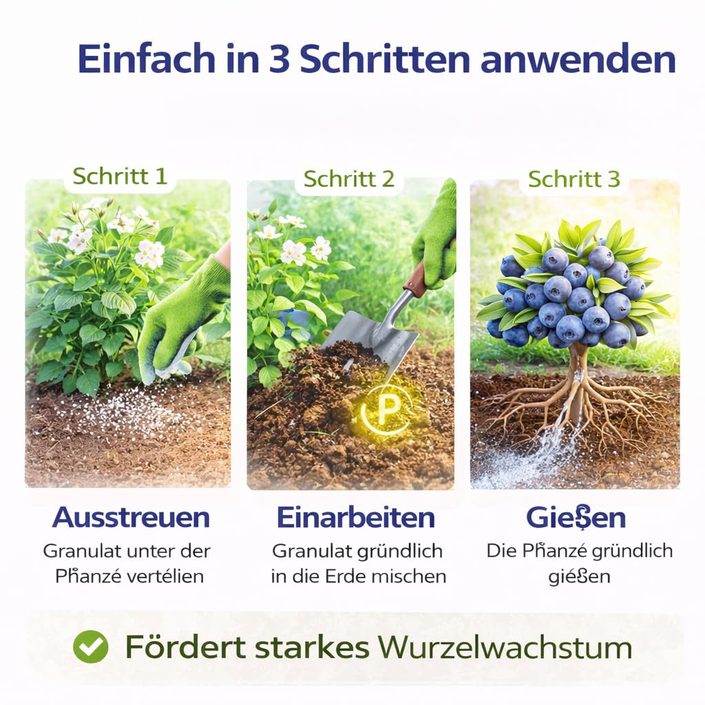 GiDeli Heidelbeerdünger 20 kg - Hortensiendünger & Rhododendron Dünger