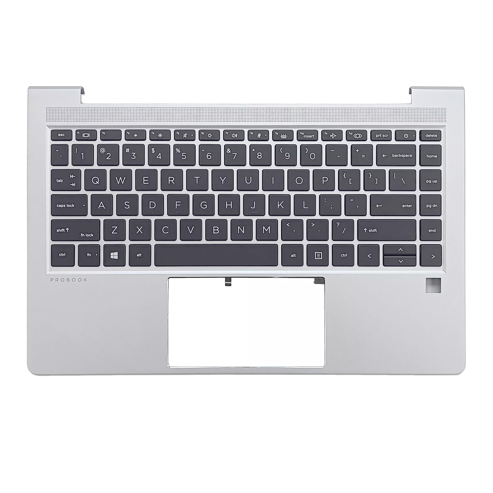 wzqrps New Replacement for HP Probook 440 445 G9 G8 Laptop Upper Case Palmrest Keyboard Assembly Part N01286-001 N01287-001 M23770-001 M23769-001 Silver (Probook 440 445 G9 G8 Backlit Keyboard)