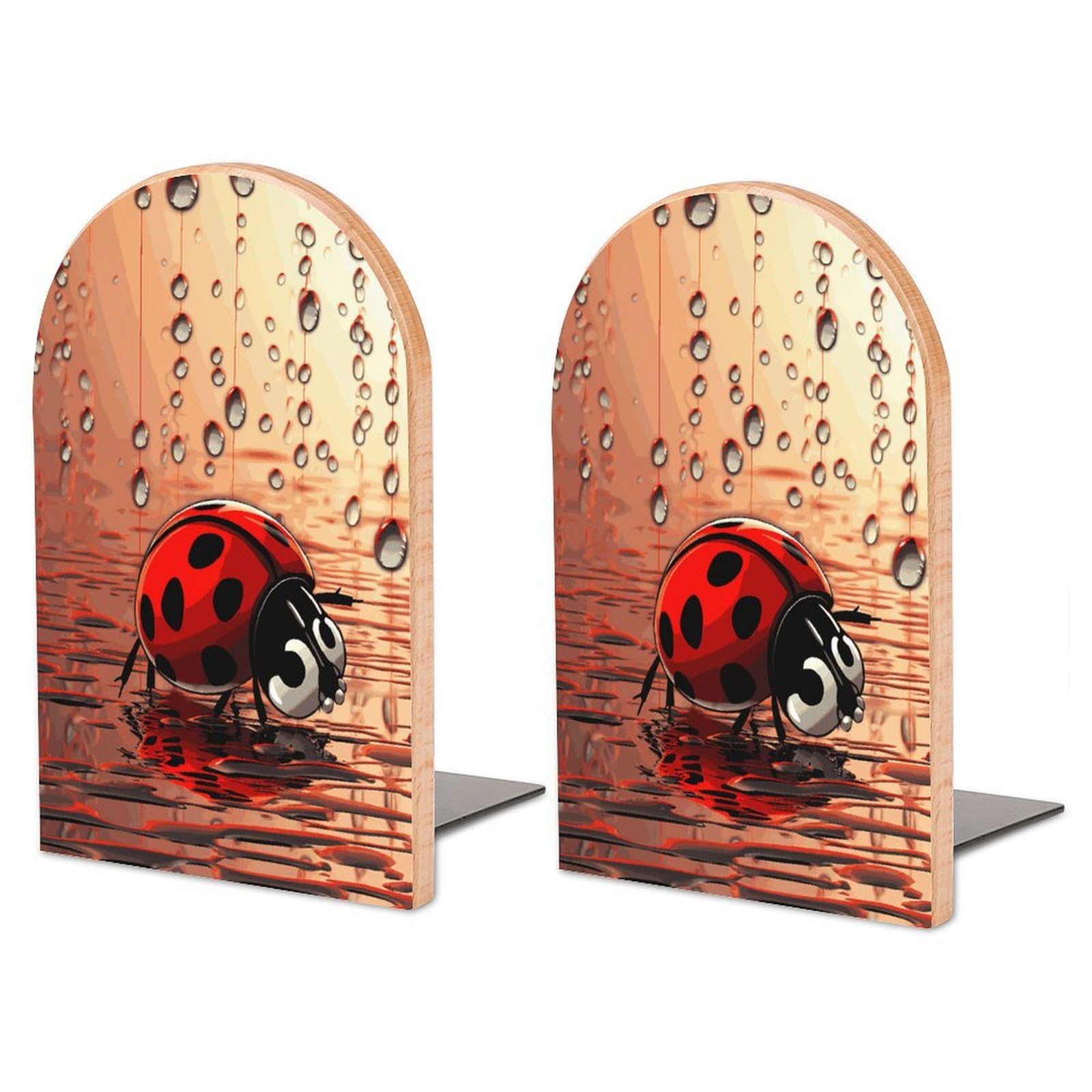 Serre-livres imprimé Ladybug Tracks pour stopper la chute des livres