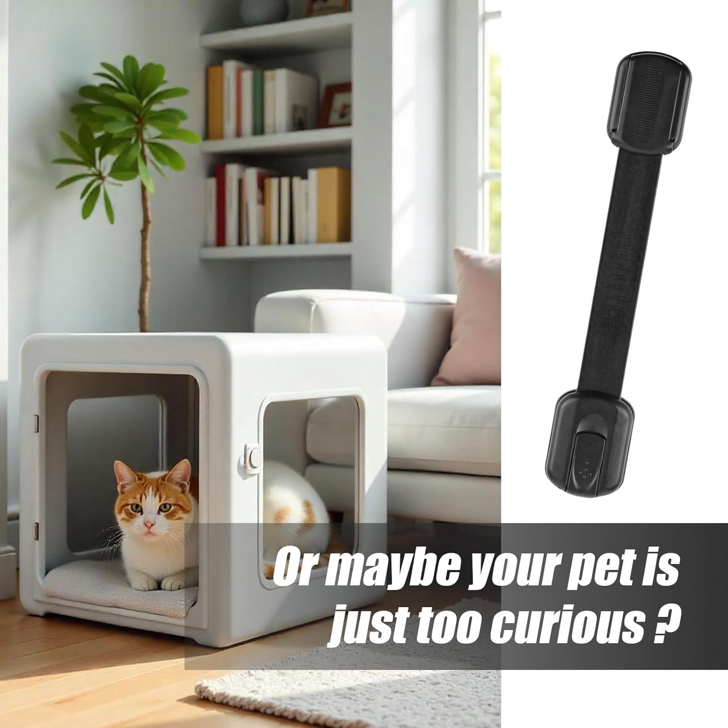 8 Packs Child Safety Strap Locks, Multi-Purpose Baby Proofing Cabinet Latches Adjustable Baby Locks for Cabinets, Drawers, Toilet Seats, Fridge & Kitchen Easy to Install Safety Products