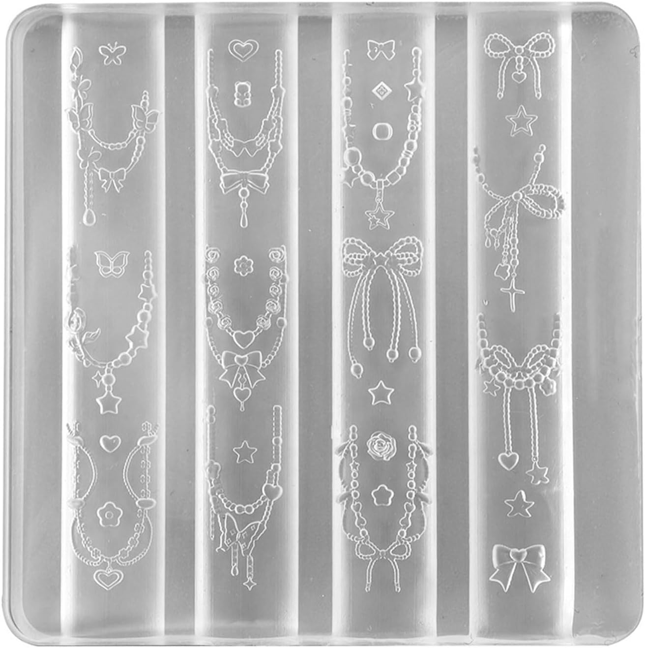 Portable Silicone Template for Handmade Crystals Accessories and Artisanal Projects Silicone for Necklace Crafting