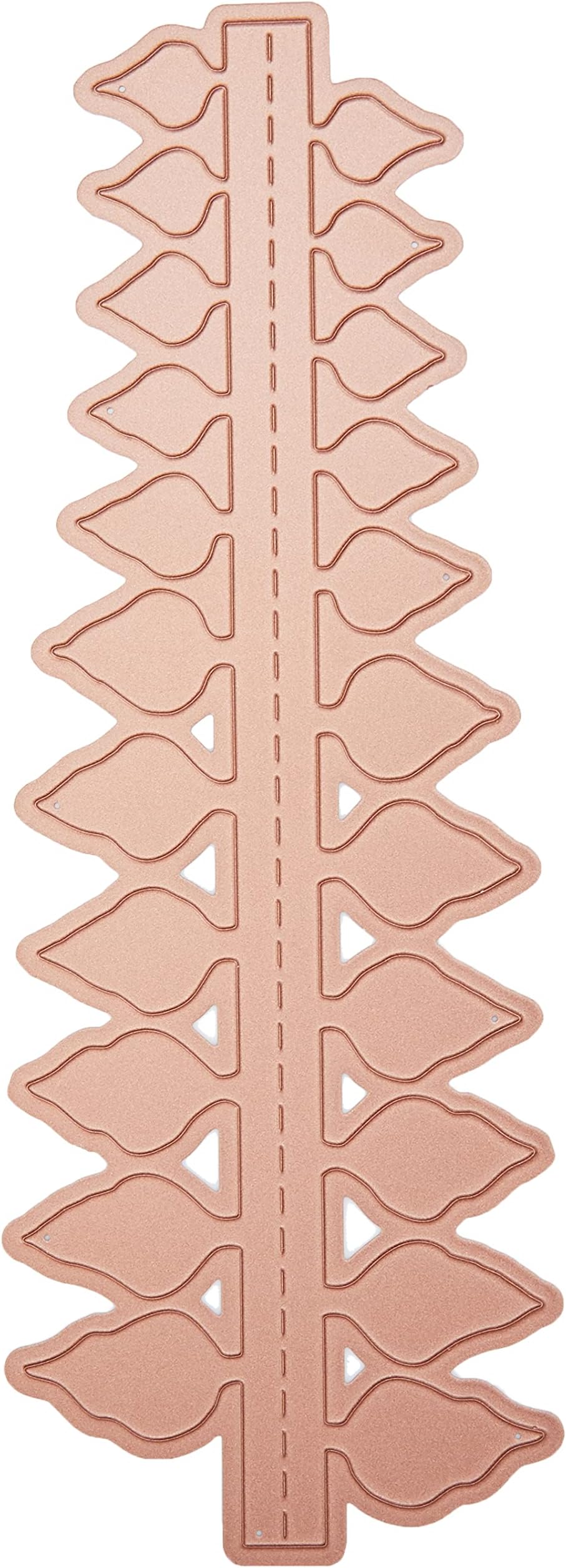 Folding Die-Poinsettia (Large), Metal, Brown, 25.8 x 11.2 x 0.5 cm