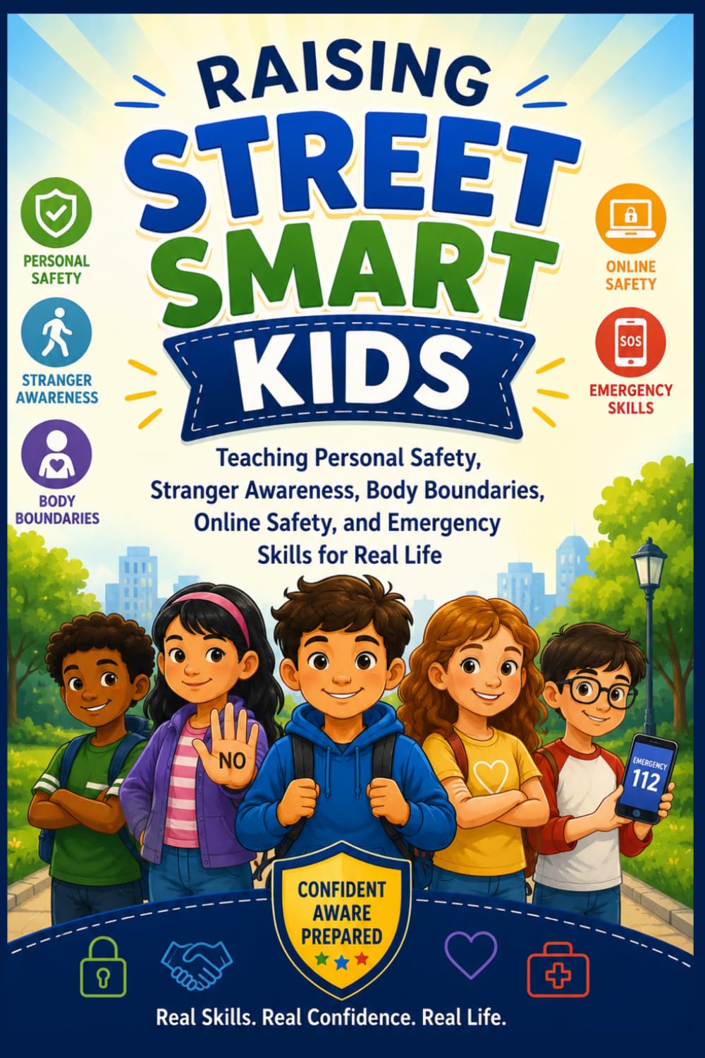 Raising Street-Smart Kids: Teaching Personal Safety, Stranger Awareness, Body Boundaries, Online Safety, and Emergency Skills for Real Life