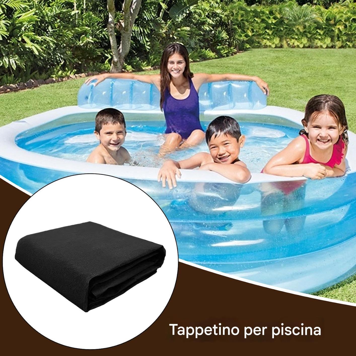 Tappetino Sotto Rivestimento Piscina Telone di ricambio base piscina