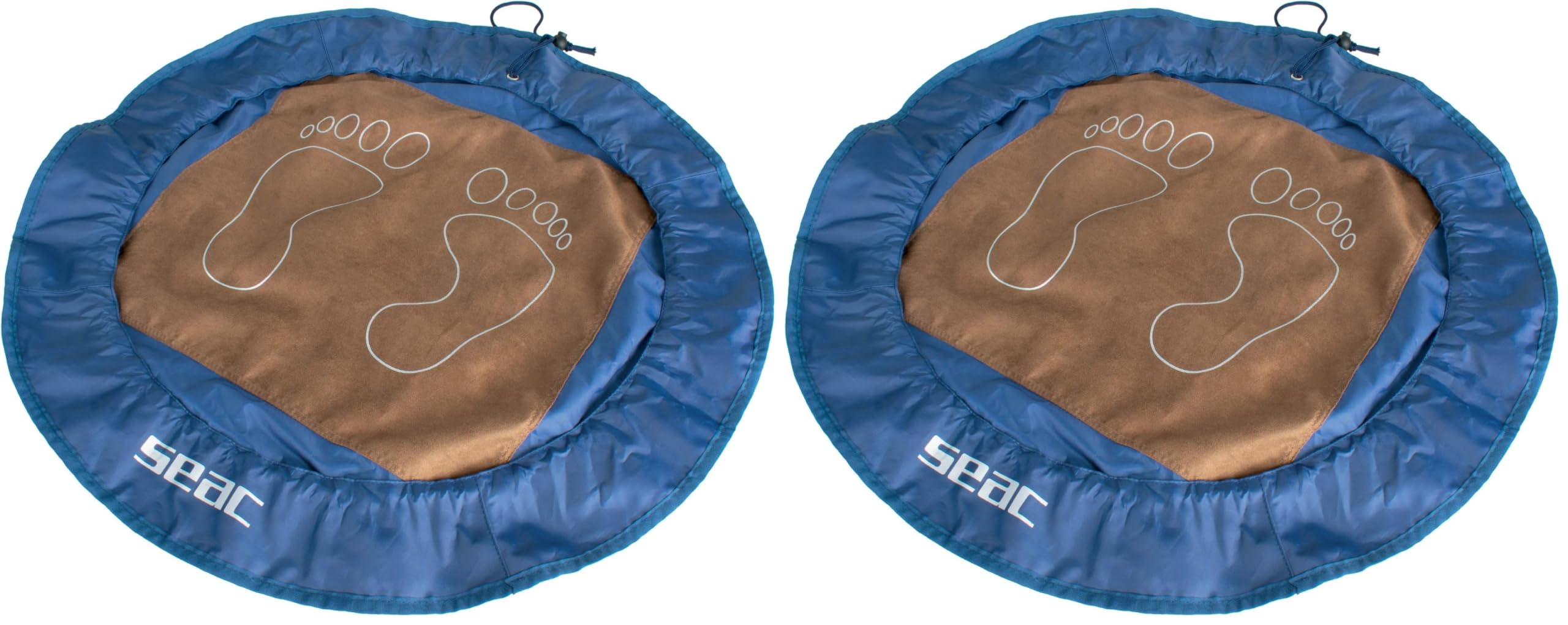 SEAC Hygienische Fußmatte, Bodenmatte zum Schutz der Füße, blau, Standard (Packung mit 2)