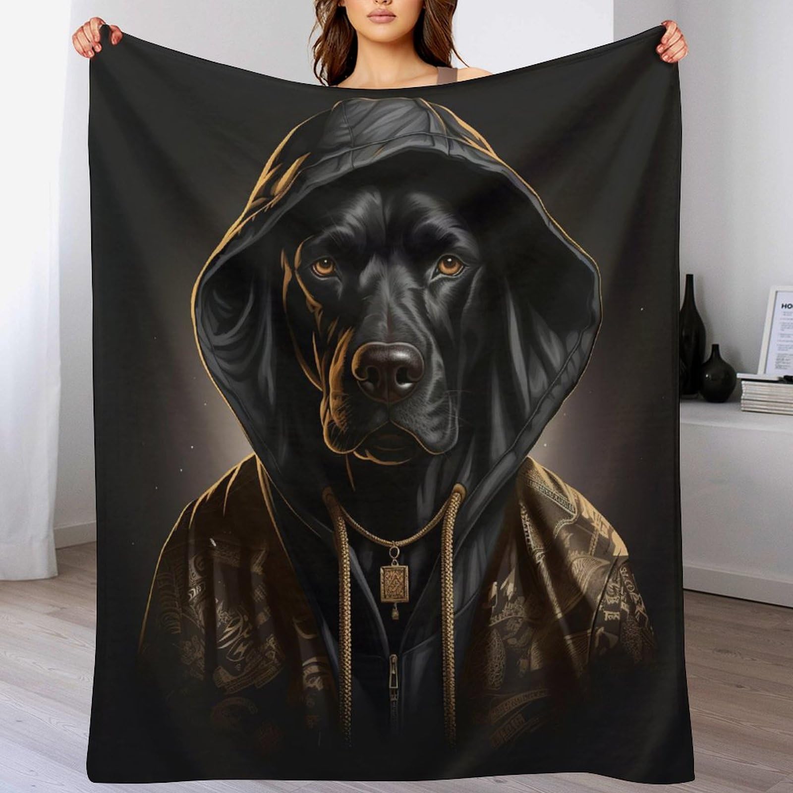 Manta para perro grande y mediano alfombra cama de franela cuatro estaciones