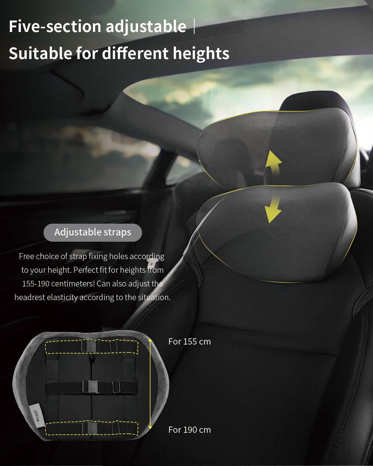 Amazon.co.jp: Jowua 車用ネックピロー Tesla Model 3 / Y/S/X用 : 車