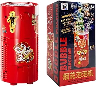 Bubble Machine, Bubble Machine for Kids, 13/20 Holes Automatic Bubble Blower, Automatic Bubble Machine Bubble Maker Blower Toy, Bubble Machines for Outside Games with Lights and Sound