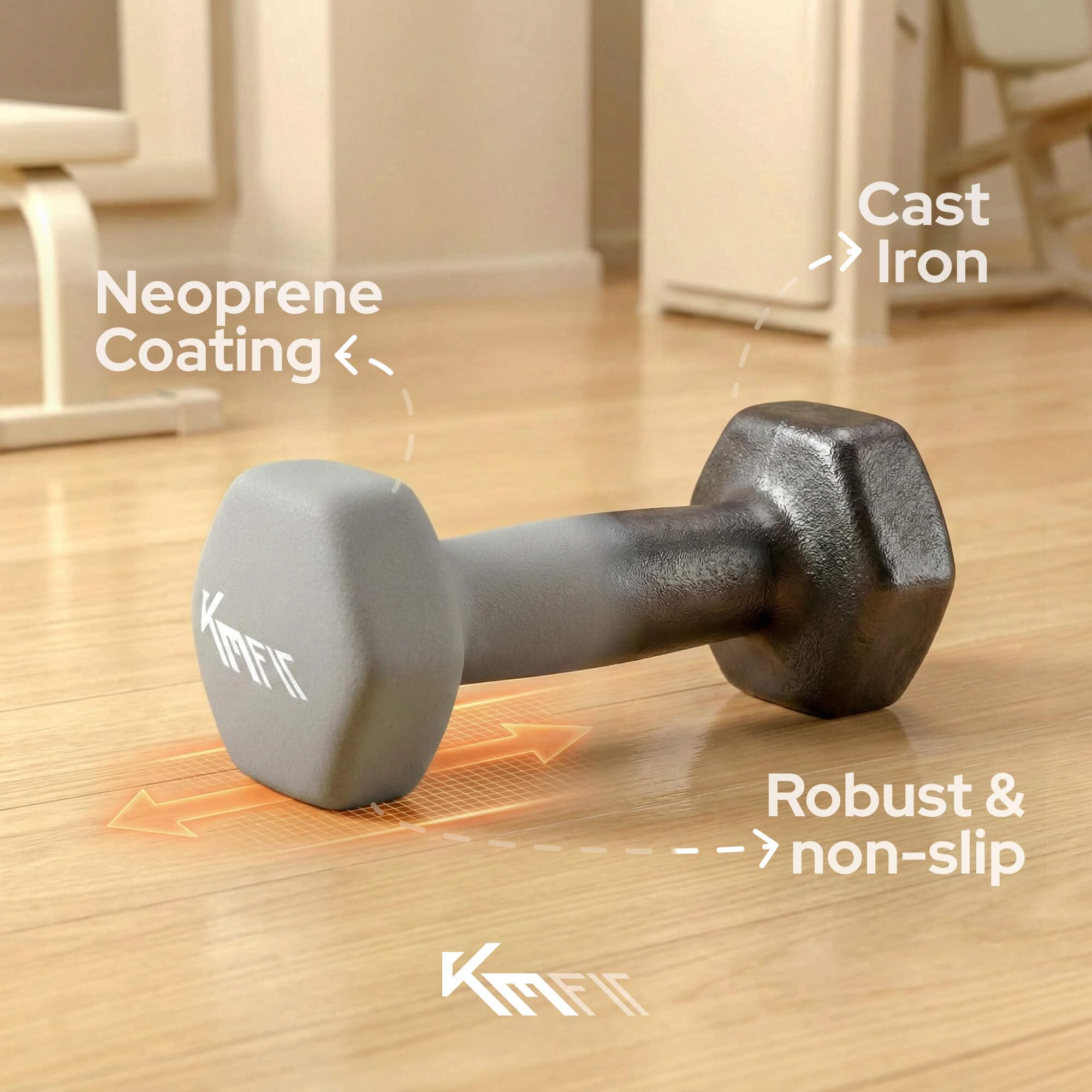 KM-Fit Halterset 12 kg met standaard | Neopreen dumbbells 1-3 kg KM-Fit Halterset 12 kg met standaard | Neopreen dumbbells 1-3 kg