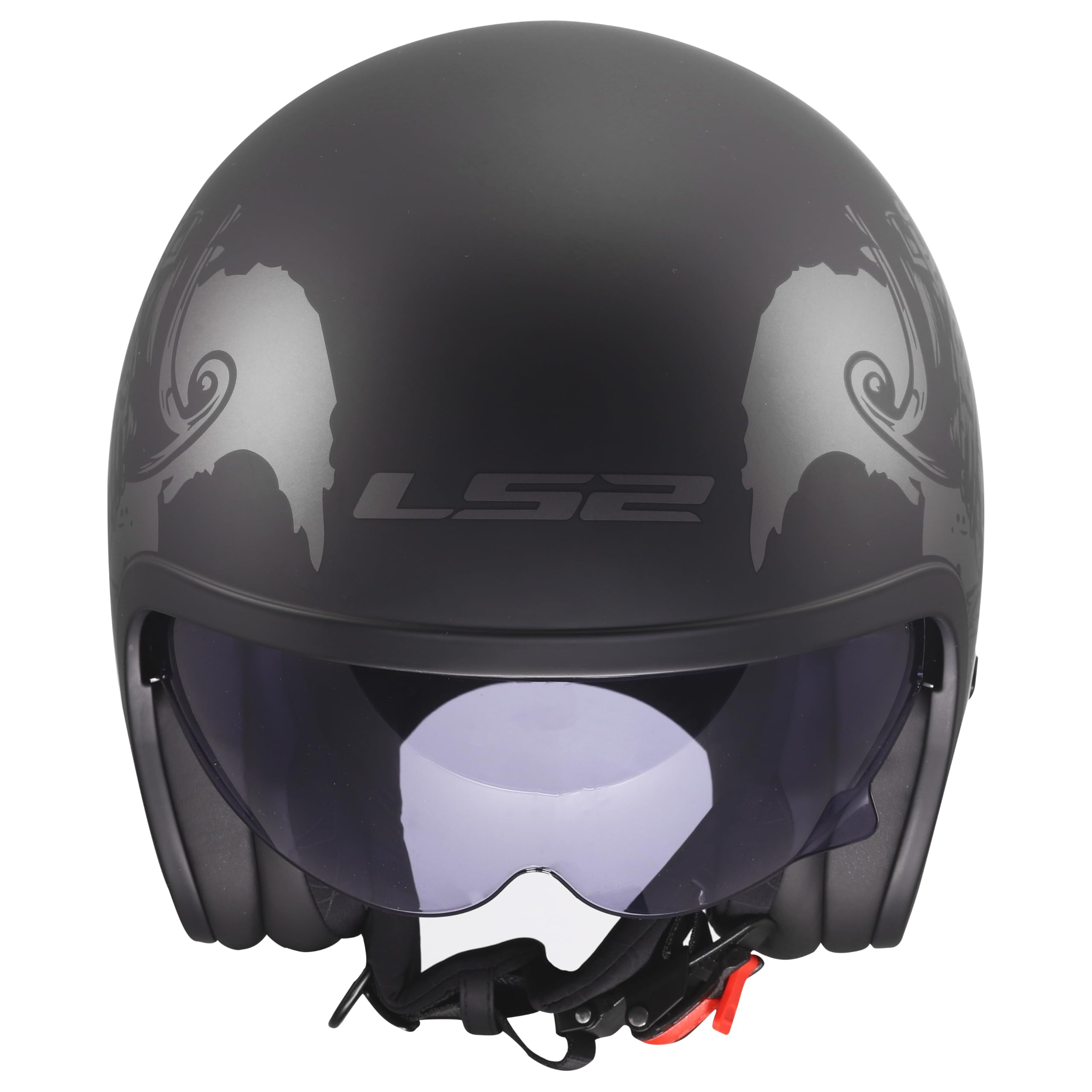 LS2, Casque Moto Jet SPITFIRE II WILLY Black Grey, XS | Usage moto