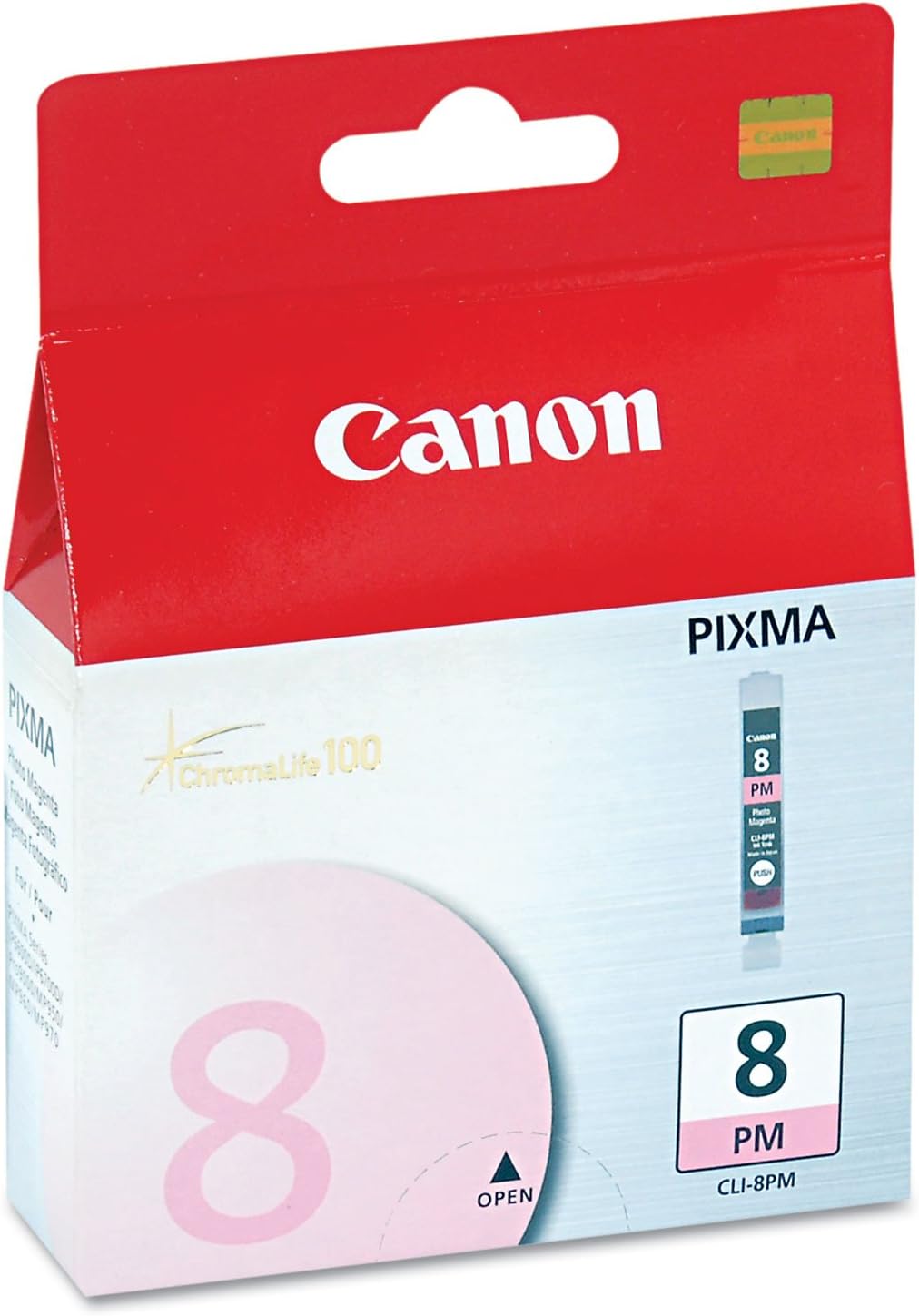 Canon CLI-8 Ink Cartridge, Photo Magenta - in Retail Packaging