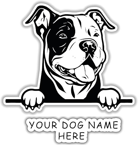 Personaliza la calcomanía de mascota con el nombre de tu perro  Calcomanías de mascotas dibujadas personalizadas para tu automóvil, camión, SUV,