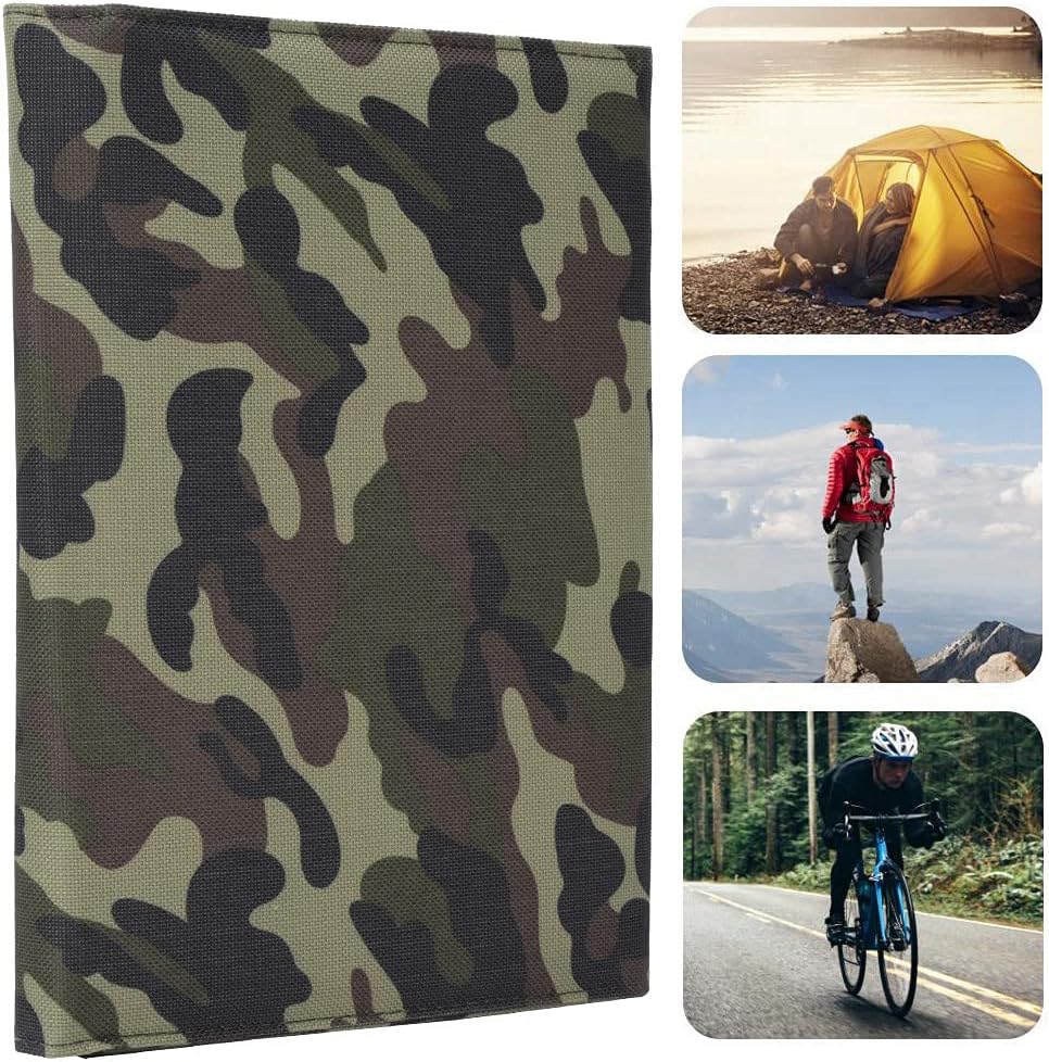 EVTSCAN Portable Foldable 12W Solar Panel Charger - Portable Foldable Charging Board Bag for Phone Power Bank Outdoor Camping