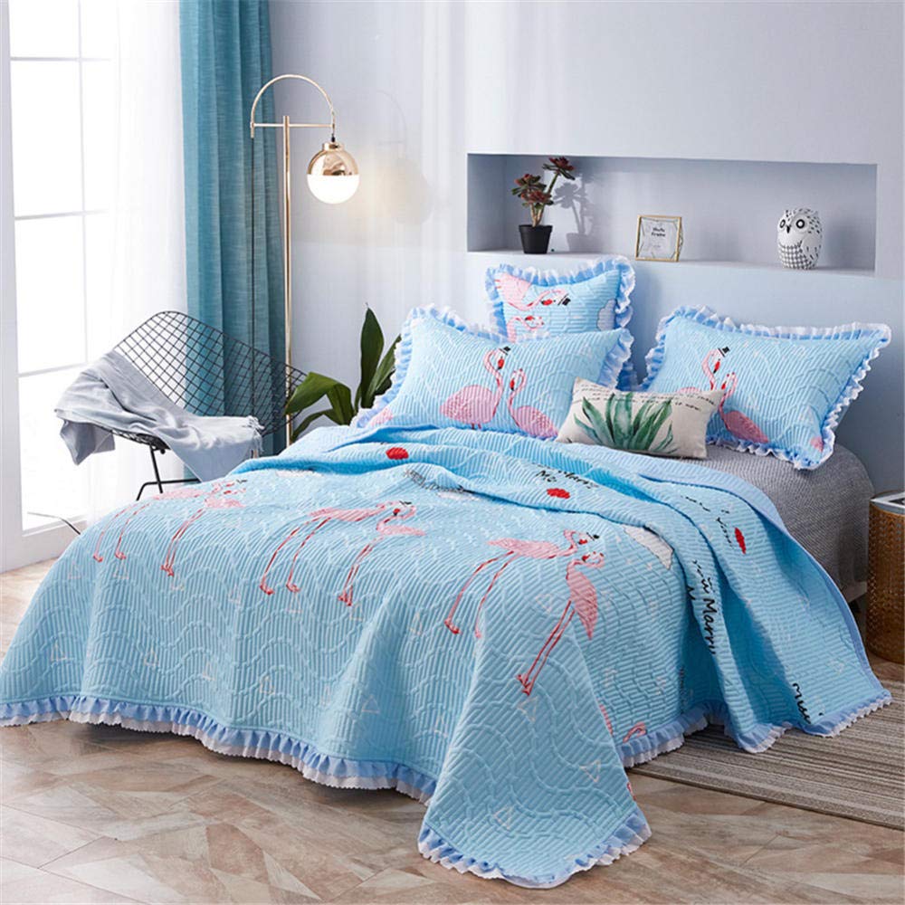 Cubierta de cama acolchada de algodón 230x270cm para evitar desarropar por la noche