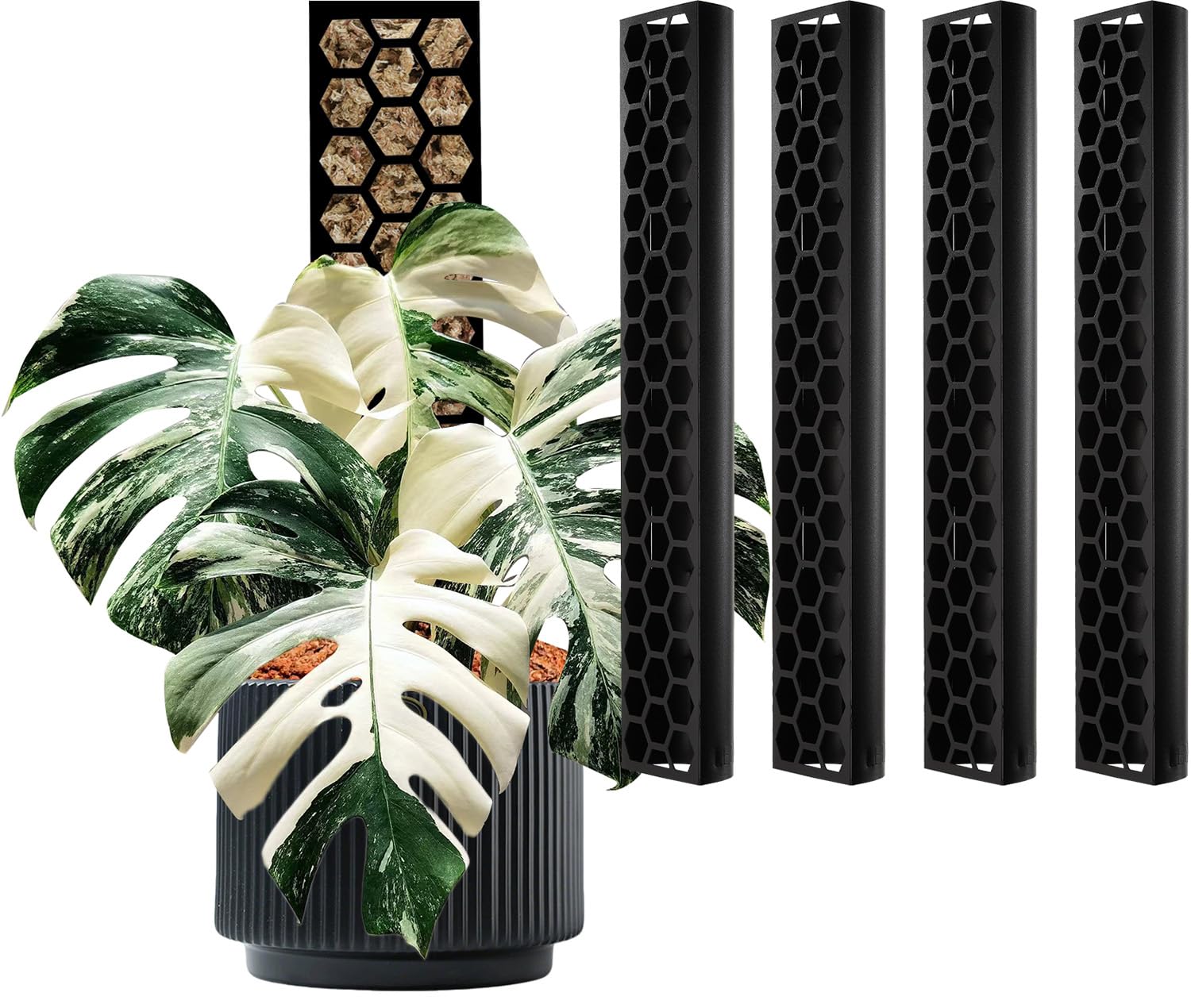 Haispring 4 Pack 17 Inch Plastic Moss Poles