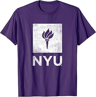 New York University NYU Violets Distressed Primary T-Shirt