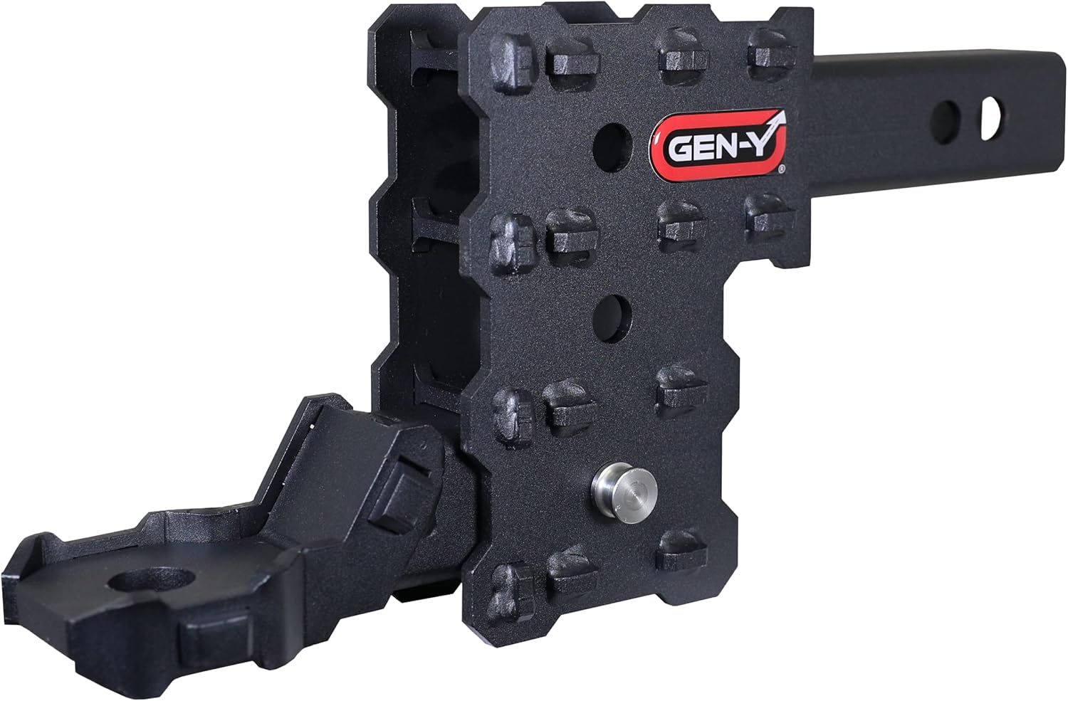 GEN-Y GH-13053X Phantom-X 3 Position Adjustable 4.5" Drop Hitch with GH-13051X Platinum Ball Mount for 2" Receiver - 7,000 LB Towing Capacity - 700 LB Tongue Weight