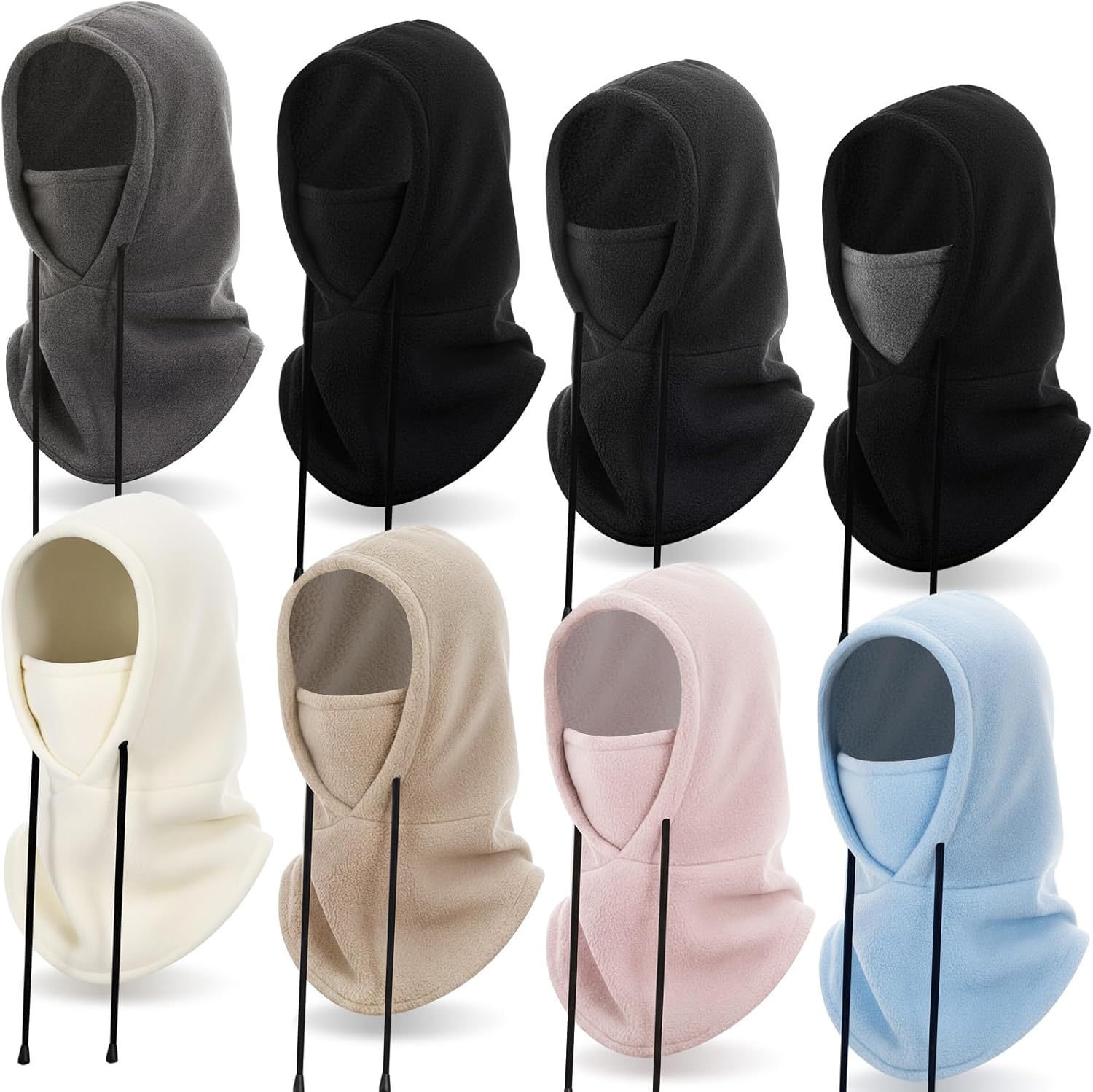 Suhine Balaclava Fleece Ski Hunting Mask Winter with Hat Neck Cover Windproof Face Covers for Men Women Cold Weather Warmer