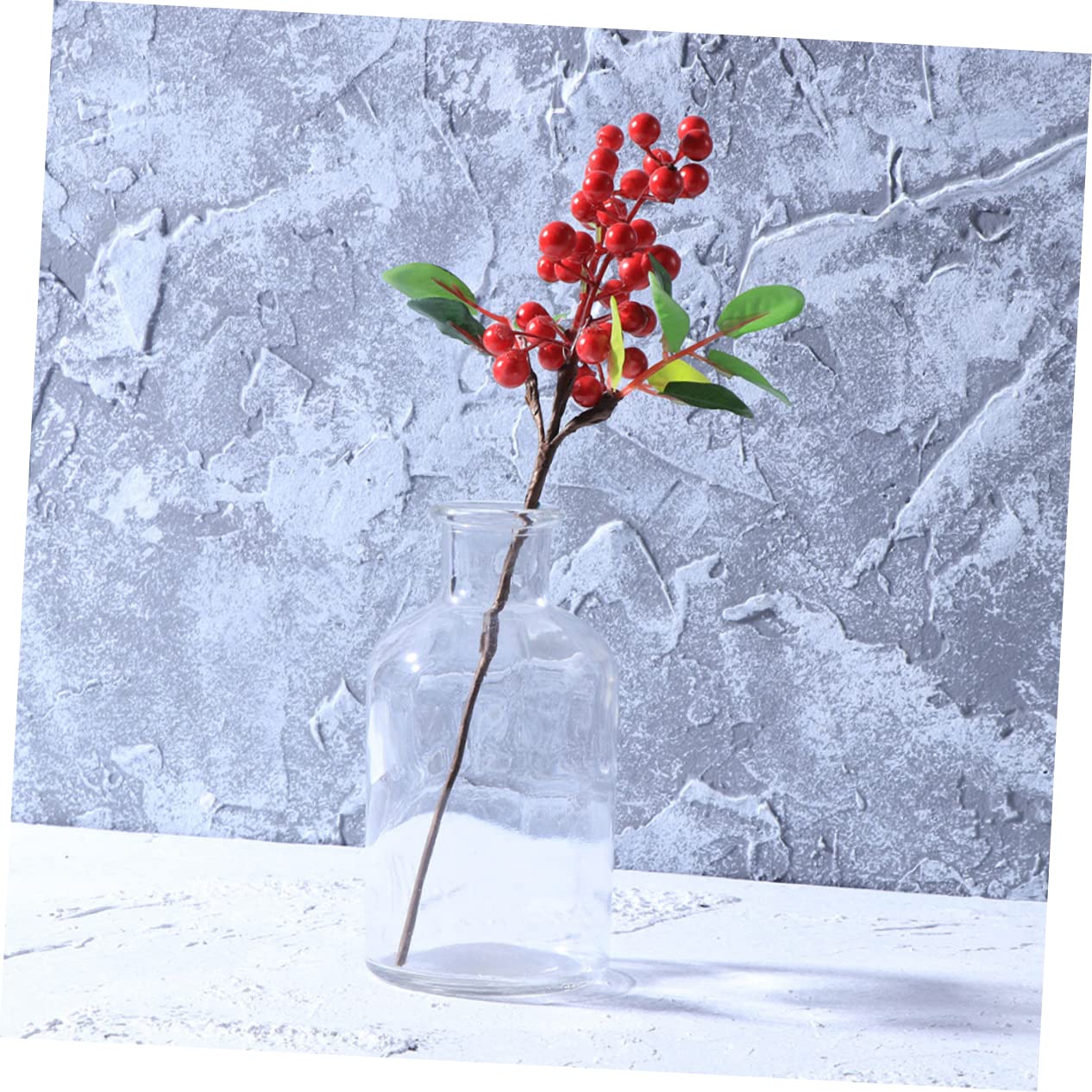 DECHOUS 20pièces Tiges De Baies Artificielles pour Noël Picks De Baies De Houx Décorations Festives pour Maison Et Fêtes