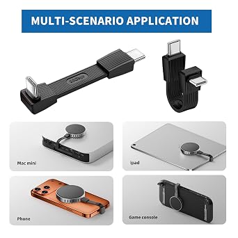 Short USB C Extension Cable 80Gbps, USB4 Thunderbolt 5 Compatible, 240W PD 3.1 Fast Charging, 8K@60Hz Video, USB‑C Male to Female for MacBook iPad Dell Monitor (Black)