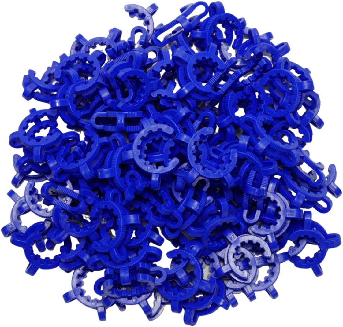 100Pcs Plastic Clip For 24/40 Keck Clamp Glass Standard Taper Ground Joint Grip