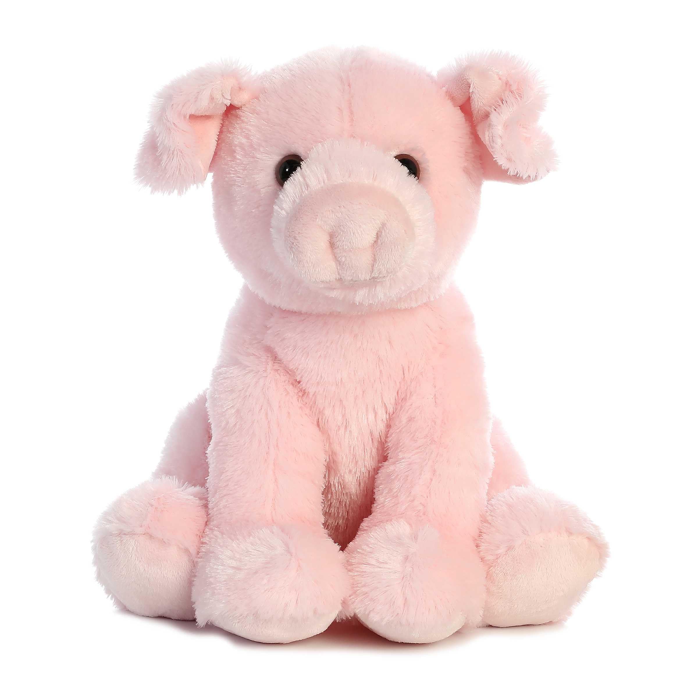 Aurora® Cuddly Pig Stuffed Animal - Cozy Comfort - Endless Snuggles - Pink 14 Inches