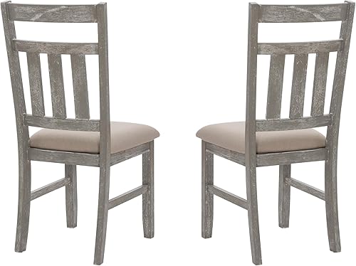 Miniatura 9 de Powell Turino Side, altura del asiento de 18 pulgadas (juego de 2) silla de comedor, 19 pulgadas de largo x 23 pulgadas de ancho x 40 pulgadas de