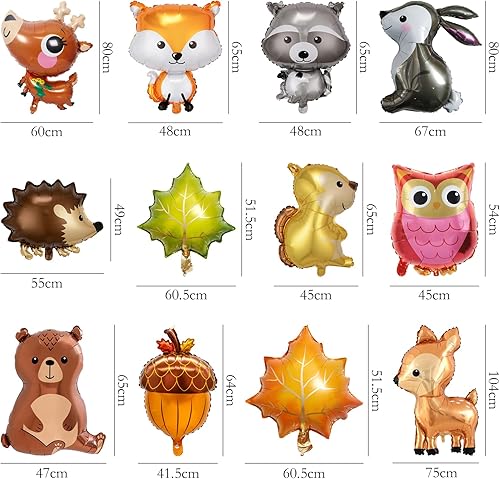 Miniatura 2 de SOTOGO 12 globos de animales grandes de safari de la selva, globos gigantes de fiesta para niños, baby shower, fiesta de cumpleaños, decoración del